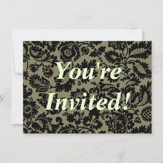 William Morris Venetian Damask Brocade Kaart (Voorkant)