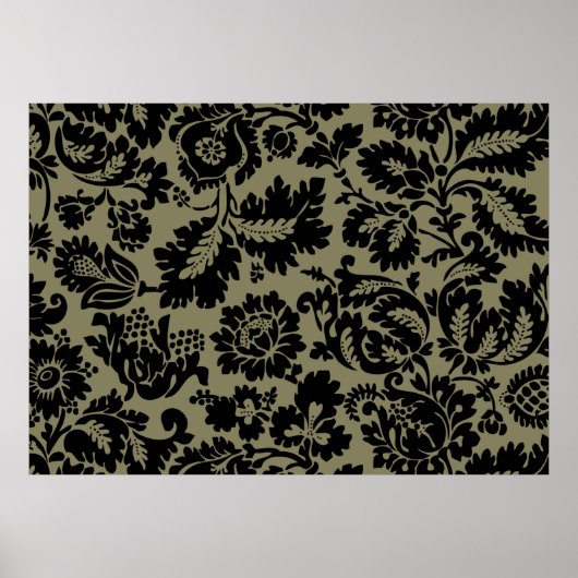 William Morris Venetian Damask Brocade Poster (Voorkant)