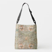 William* Morris Victoriaans Honeysuckle Floral Crossbody Tas (Achterkant)