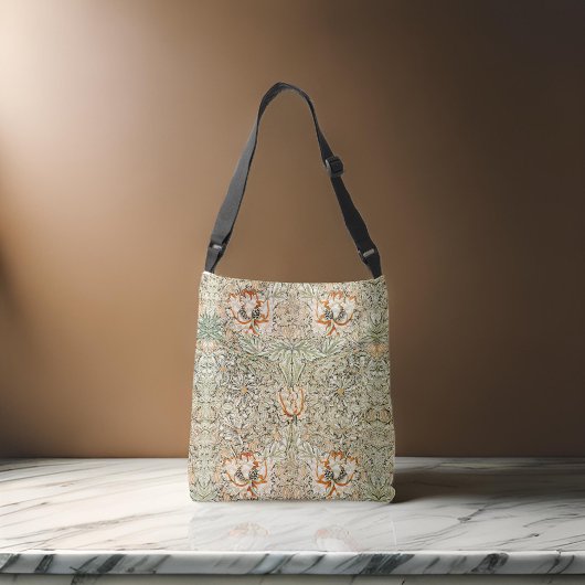 William* Morris Victoriaans Honeysuckle Floral Crossbody Tas