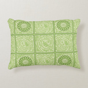 William Morris  Vierkant Groen Bloempatroon Accent Kussen