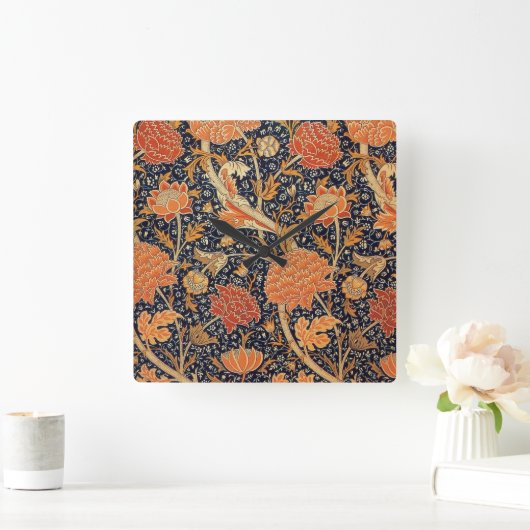 WILLIAM MORRIS VIERKANTE KLOK (Huis)