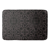 William Morris Vine  Black Flower Pattern Badmat (Voorkant)