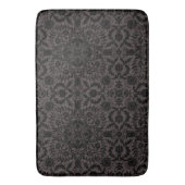 William Morris Vine  Black Flower Pattern Badmat (Voorkant Verticaal)