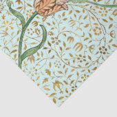 William Morris VINE EN TULIP AQUA Tissue Paper Tissuepapier (Detail)