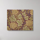 William Morris Vine Grape Red Art Canvas Afdruk (Voorkant)