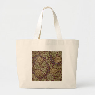 William Morris Vine Grape Red Art Grote Tote Bag
