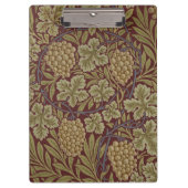 William Morris Vine Grape Red Art Klembord (Voorkant)