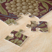 William Morris Vine Grape Red Art Legpuzzel (Zijkant)