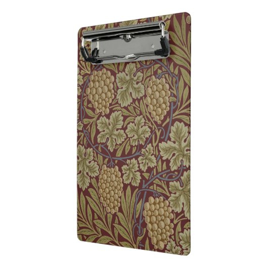 William Morris Vine Grape Red Art Mini Klembord (Angled2)