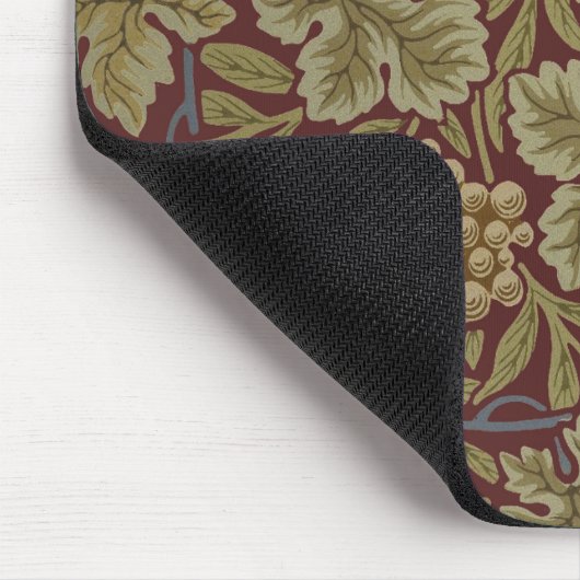 William Morris Vine Grape Red Art Muismat (Hoek)