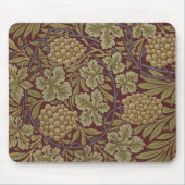 William Morris Vine Grape Red Art Muismat (Voorkant)