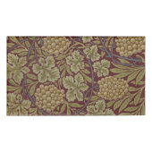 William Morris Vine Grape Red Art Naambadge (Voorkant)