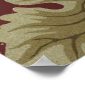 William Morris Vine Grape Red Art Poster (Hoek)