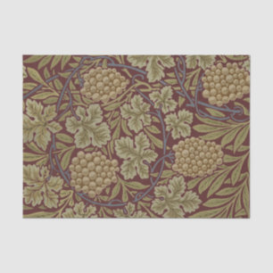 William Morris Vine Grape Red Art Tissuepapier
