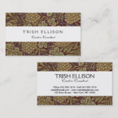 William Morris Vine Grape Red Art Visitekaartje (Voorkant / Achterkant)