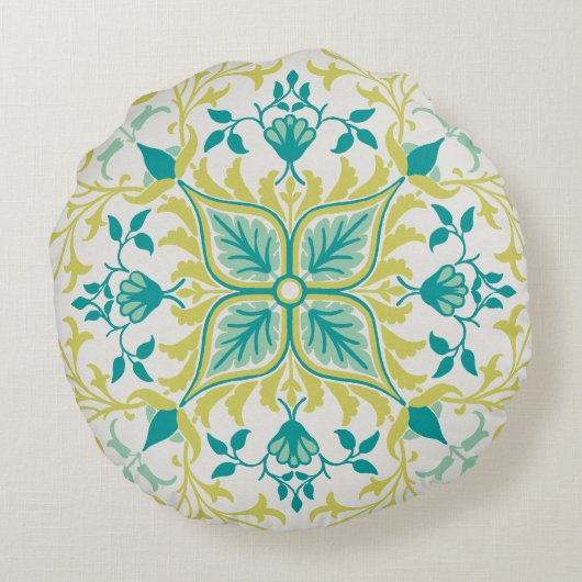 William Morris Vine Pattern Rond Kussen (Achterkant)