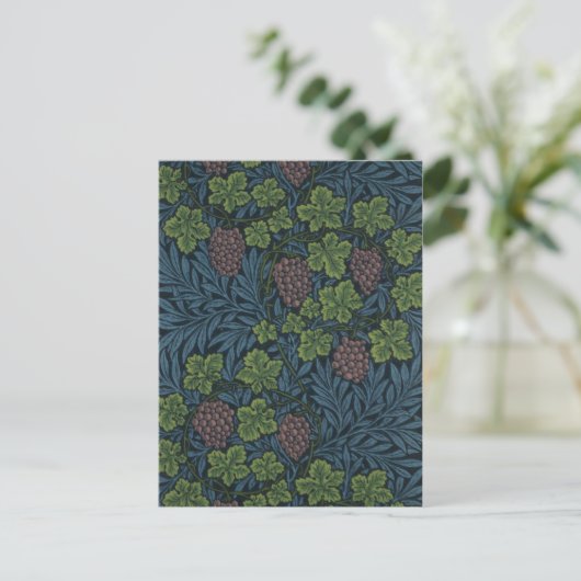 William Morris Vine Wallpaper Design Briefkaart (Staand voorkant)