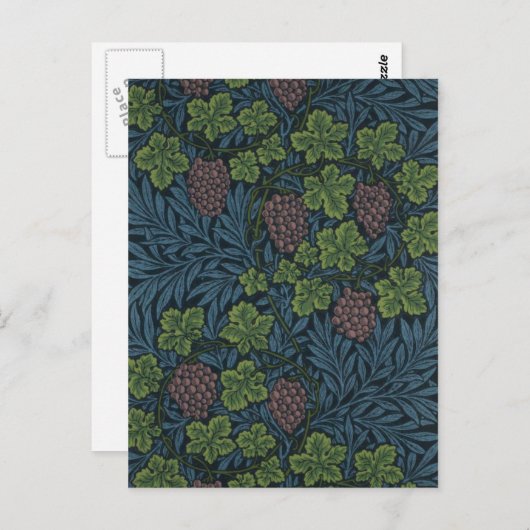 William Morris Vine Wallpaper Design Briefkaart (Voorkant / Achterkant)