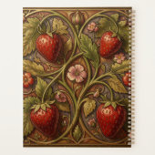 William Morris vintage aardbei bloempatroon Planner (Achterkant)
