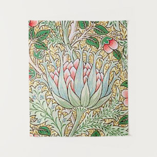 William Morris Vintage Artisjok Bloemmotief Wandkleed