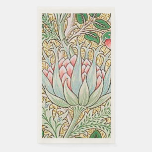 William Morris Vintage Artisjokken Bloemmotief Servet