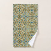 William Morris Vintage Blauwe Wijnstok Naadloos Pa Bad Handdoek (Handdoek)