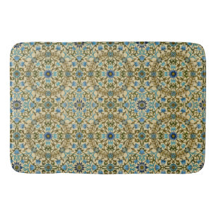 William Morris Vintage Blauwe Wijnstok Naadloos Pa Badmat