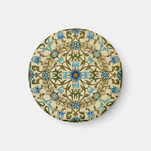 William Morris Vintage Blauwe Wijnstok Naadloos Pa Magneet