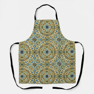 William Morris Vintage Blauwe Wijnstok Naadloos Pa Schort