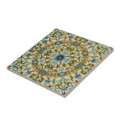 William Morris Vintage Blauwe Wijnstok Naadloos Pa Tegeltje (Zijkant)