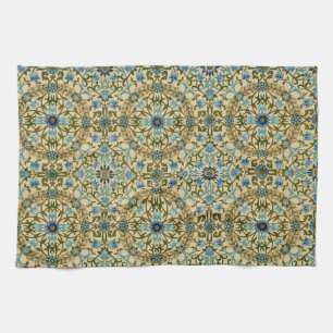 William Morris Vintage Blauwe Wijnstok Naadloos Pa Theedoek