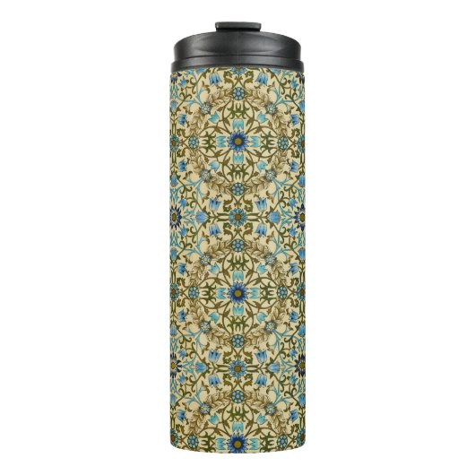 William Morris Vintage Blauwe Wijnstok Naadloos Pa Thermosbeker (Voorkant)