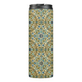 William Morris Vintage Blauwe Wijnstok Naadloos Pa Thermosbeker (Achterkant)