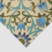 William Morris Vintage Blauwe Wijnstok Naadloos Pa Tissuepapier (Detail)