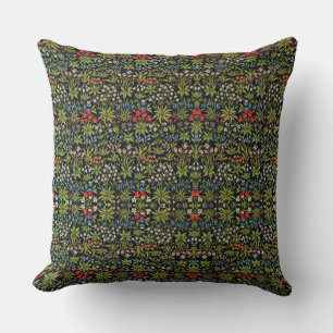 William Morris Vintage Bloemen Bloempatroon Kussen