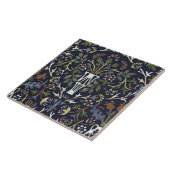 William Morris Vintage Bloempot Patroon Tegeltje (Zijkant)