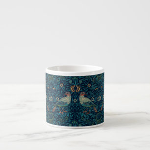 William Morris Vintage Blue Birds Patroon Espresso Kop