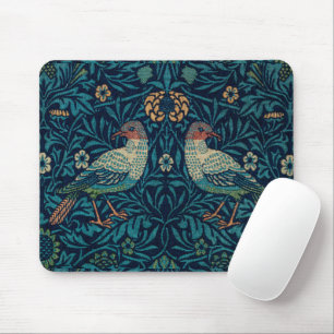 William Morris Vintage Blue Birds Patroon Muis Bes Muismat