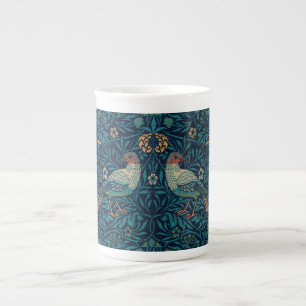 William Morris Vintage Blue Birds Patroon Porselein Kop