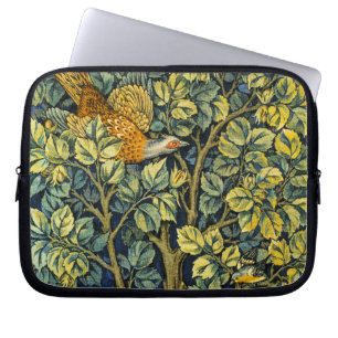 William Morris Vintage Fazant Eekhoorn Bloem Laptop Sleeve