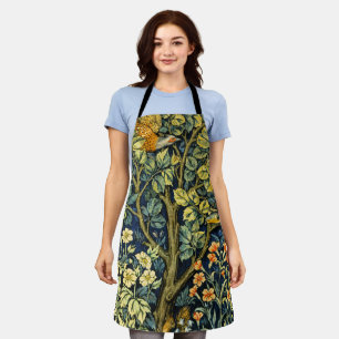 William Morris Vintage Fazant Eekhoorn Bloem Schort