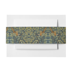 William Morris Vintage Fazant Eekhoorn Bloem Uitnodigingen Wikkel