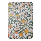 William Morris Vintage Fruit Granaatappel Wit Badmat (Voorkant Verticaal)