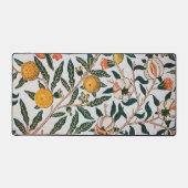 William Morris Vintage Fruit Granaatappel Wit Bureaumat (Voorkant)