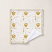 William Morris Vintage Gouden Tulp Handdoek (Wasdoekje)