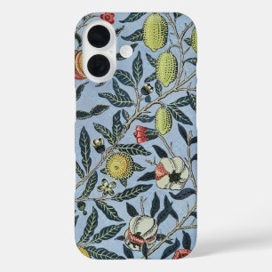 William Morris Vintage Granaatappel Fruit Patroon iPhone 16 Hoesje