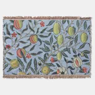 William Morris Vintage Granaatappel Fruit Patroon Deken