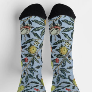 William Morris Vintage Granaatappel Fruit Patroon Sokken