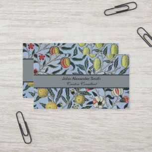 William Morris Vintage Granaatappel Fruit Patroon Visitekaartje